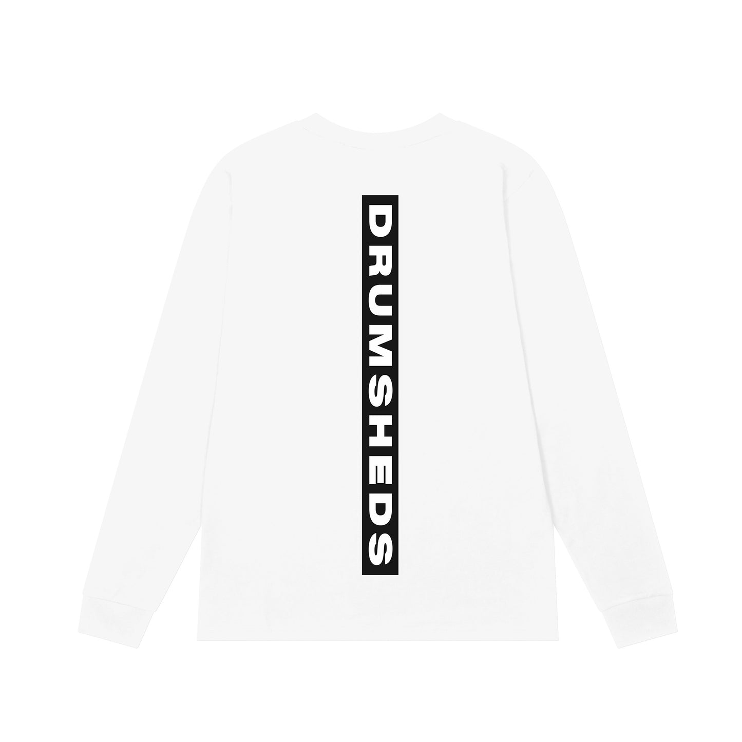 DRUMSHEDS Essential Long Sleeve T-shirt White