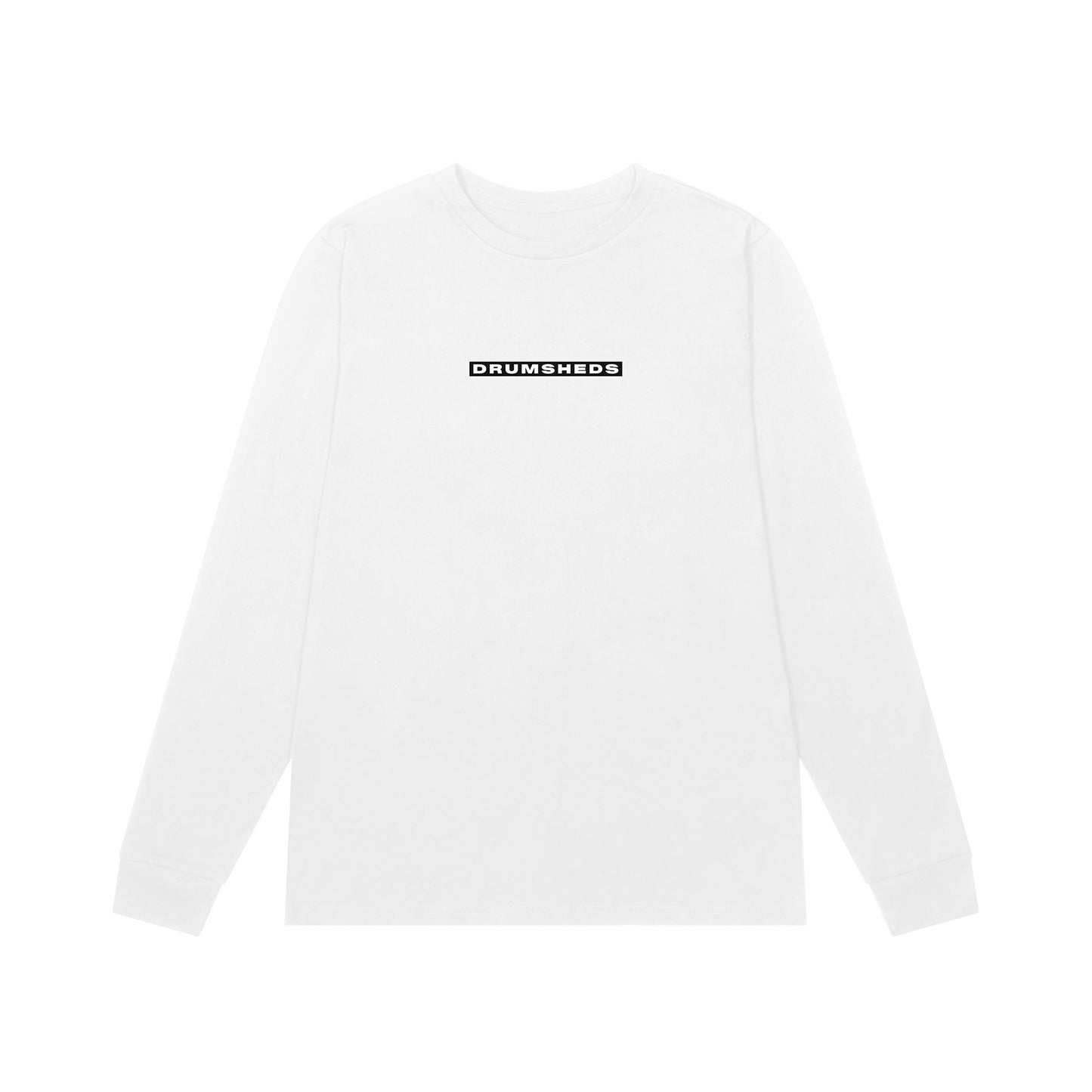 DRUMSHEDS Essential Long Sleeve T-shirt White