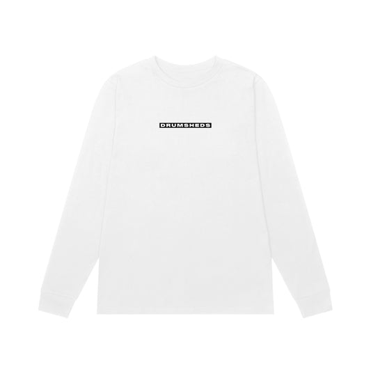 DRUMSHEDS Essential Long Sleeve T-shirt White