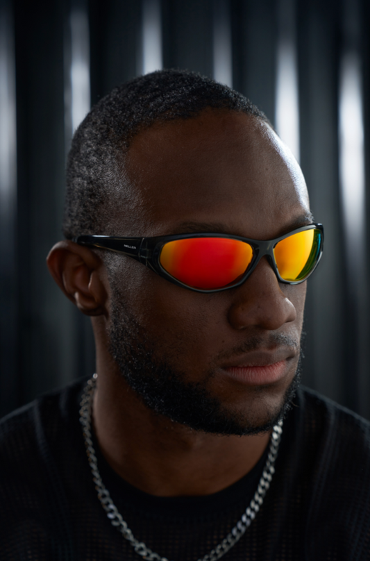 MELLER x DRUMSHEDS LEA Sunglasses - Grey Orange