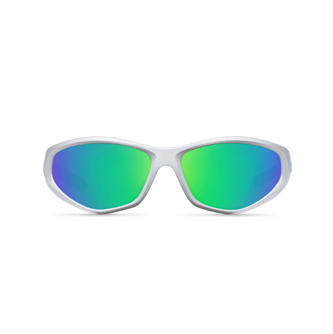 MELLER x DRUMSHEDS LEA Sunglasses - Silver Turquoise
